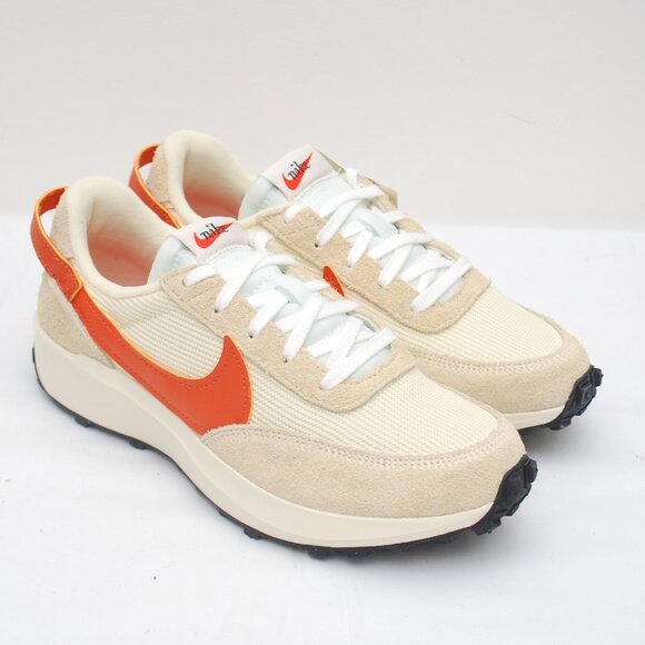Nike Women's Waffle Debut Shoes - Muslin/Camp Fire Orange - Picture 12 of 14